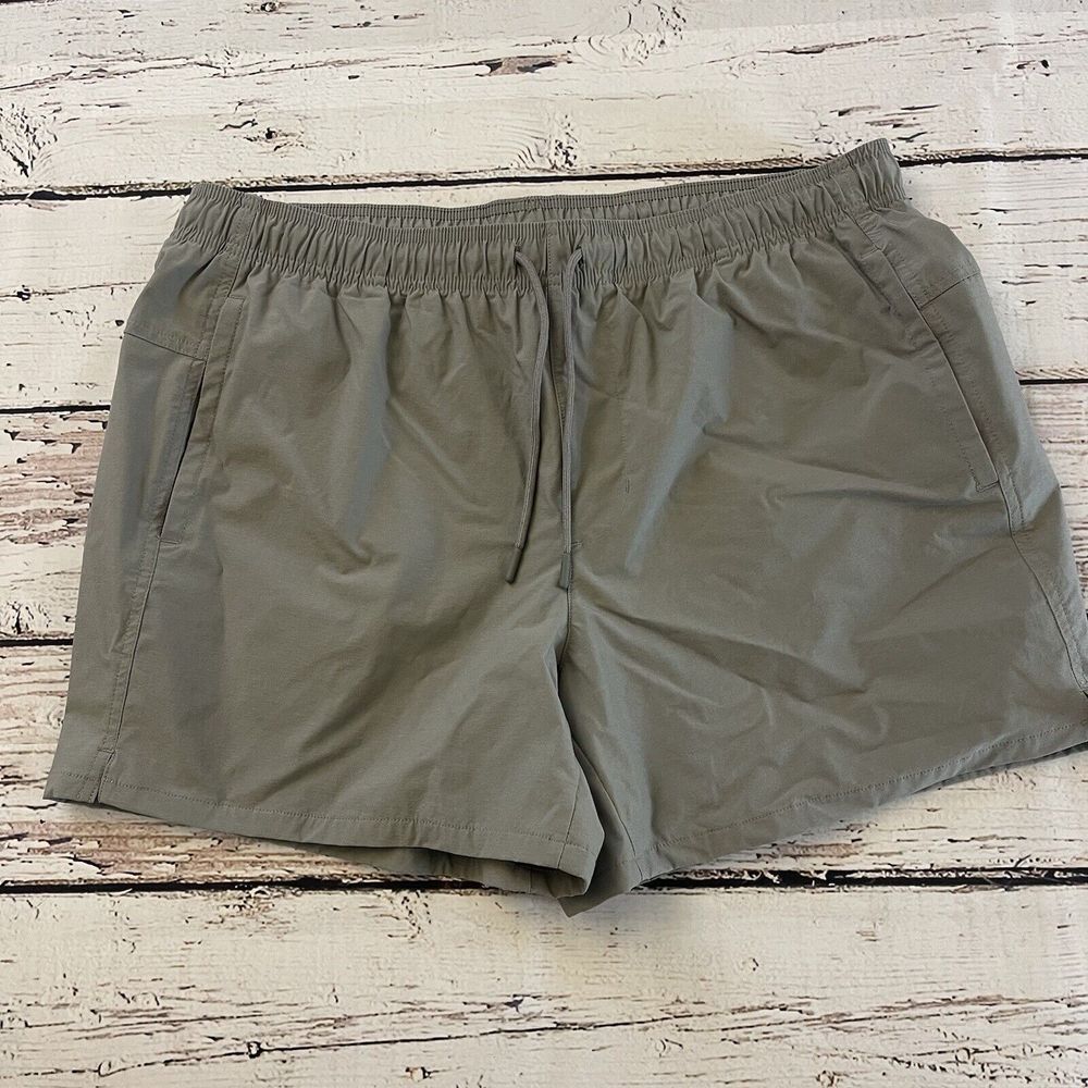 VRST Men's Training‎ Swim Shorts Size 2XL Gray Drawstring